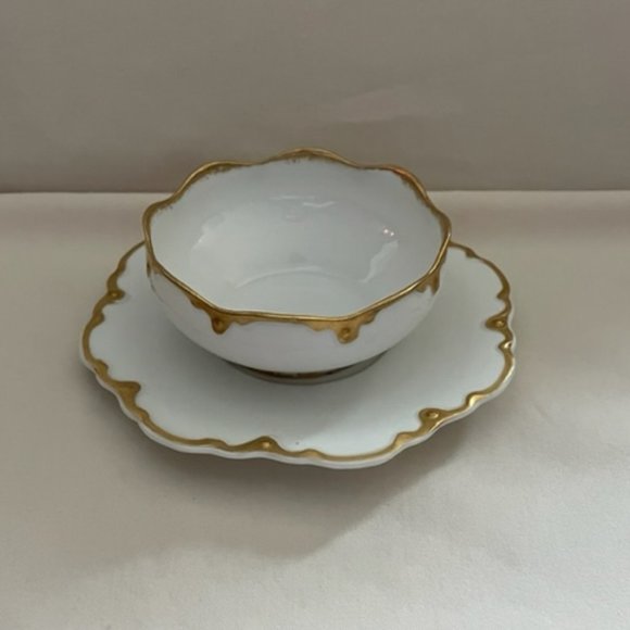 Limoges Dining Vintage Limoges Porcelain Ramekin And Saucer Poshmark
